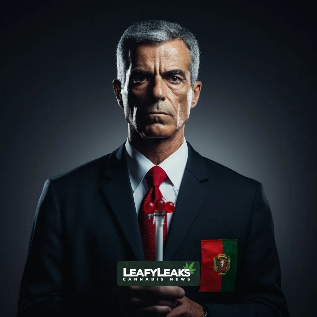 Former White House Drug Czar with Portugal's Flag
