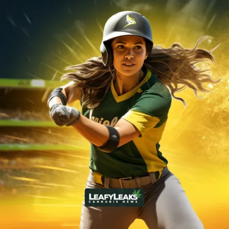 Media Softball League Makes History with CBD Sponsorship Deal, Following MLB’s Lead Media Softball League player swinging bat during game.