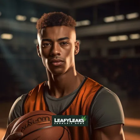 NCAA Committee Proposes Removing Marijuana from Banned Substances List, Focusing on Health and Education NCAA athlete showcasing basketball skills on serene court.