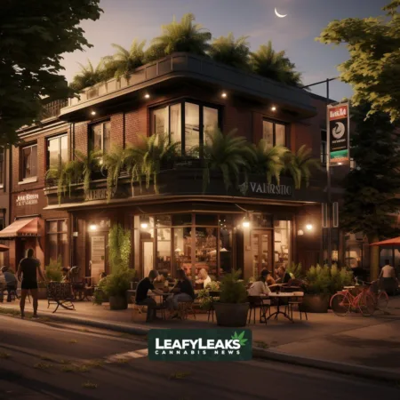 Study Reveals Overwhelming Accessibility as Six in Ten Canadian Neighborhoods within 5-Minute Drive of Cannabis Dispensaries Cozy cannabis dispensary in a vibrant neighborhood, showcasing accessibility.