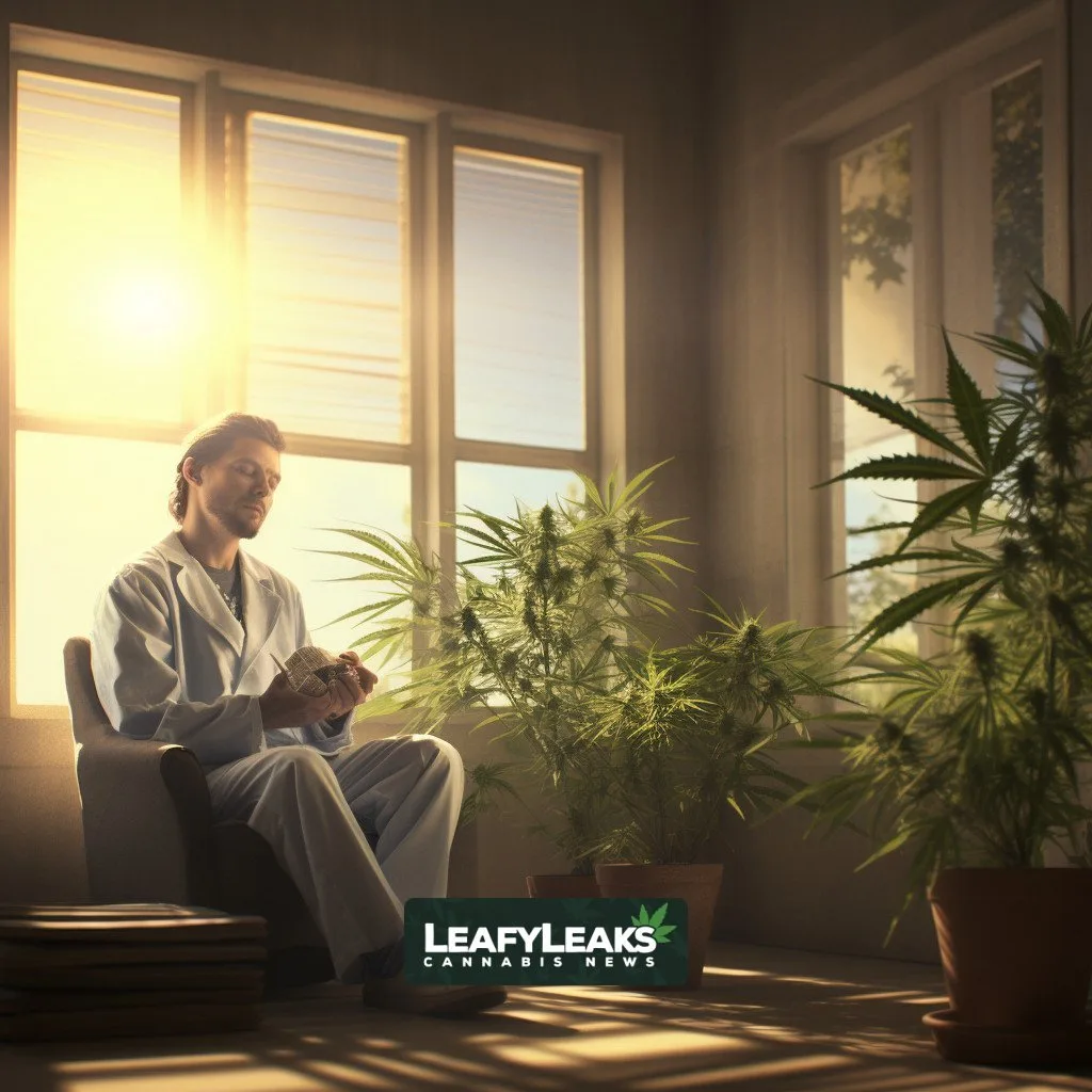 Person using medical cannabis as opioid substitute