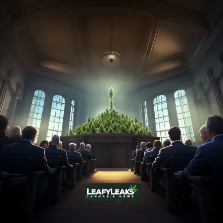 GOP-Controlled House Committee Rejects Crucial Step Towards Federal Cannabis Legalization GOP Committee Rejects Federal Cannabis Legalization - AI-generated image of GOP politicians debating cannabis reform in a congressional hearing room.
