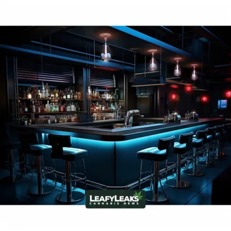 Alcohol Industry Backs Federal Marijuana Legalization, Urges Comprehensive Regulation Sophisticated cocktail bar with modern ambiance and elegant decor.