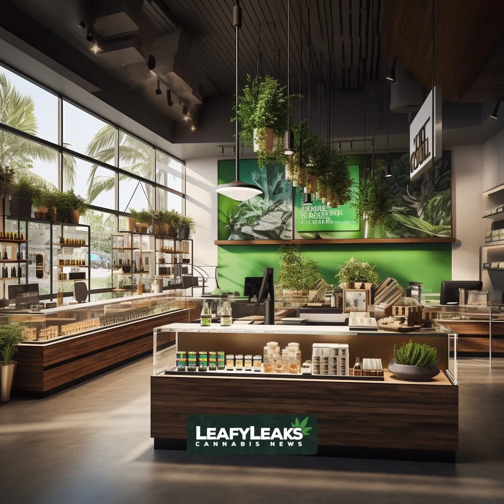 Curaleaf cannabis dispensary showcasing a diverse range of products and friendly staff.