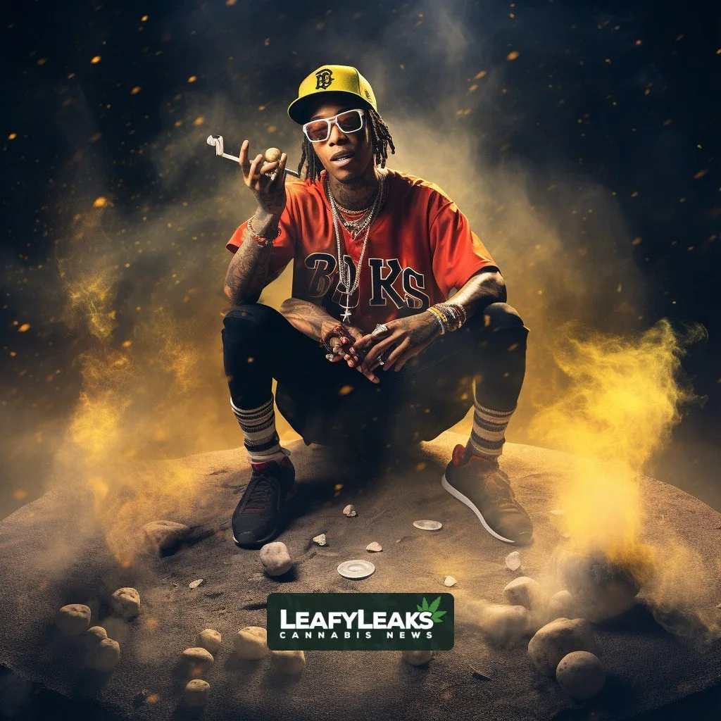Wiz Khalifa throwing psychedelic pitch at Pittsburgh Pirates game
