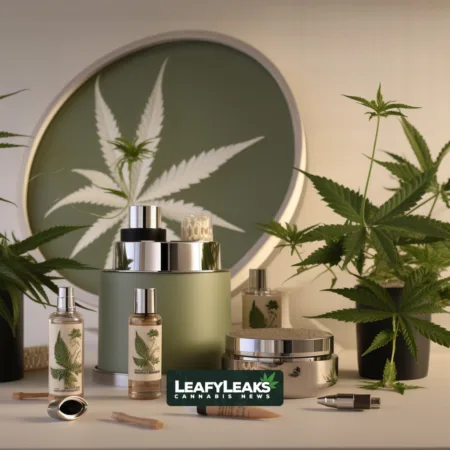 Cannabis Cosmetics Product in Natural Lighting