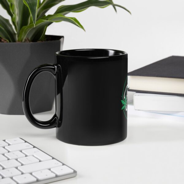 Plant Vibes Black Glossy Mug 2 Plant Vibes Black Glossy Mug