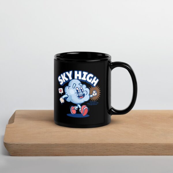 Elevated Atmosphere Black Glossy Mug 16 Elevated Atmosphere Black Glossy Mug