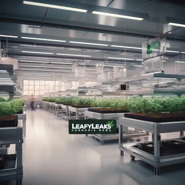 Aurora Cannabis Reports Second Consecutive Profitable Quarter, Eyes Positive Cash Flow by 2024 Aurora Cannabis production facility interior showcasing successful operations and profitability