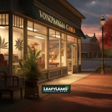 Virginia’s Recreational Marijuana Dreams Dashed: Sales Delayed Indefinitely Amidst Political Turmoil. Virginia's Recreational Marijuana Delay - Dispensary entrance with "Coming Soon - Jan. 2024" sign amid industry uncertainty.