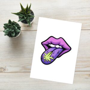 Tongue-in-High Sticker sheet