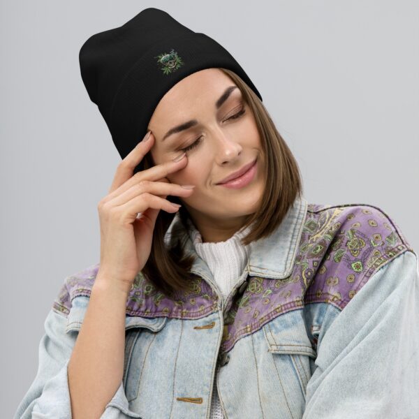 Embroidered Beanie 3 Embroidered Beanie