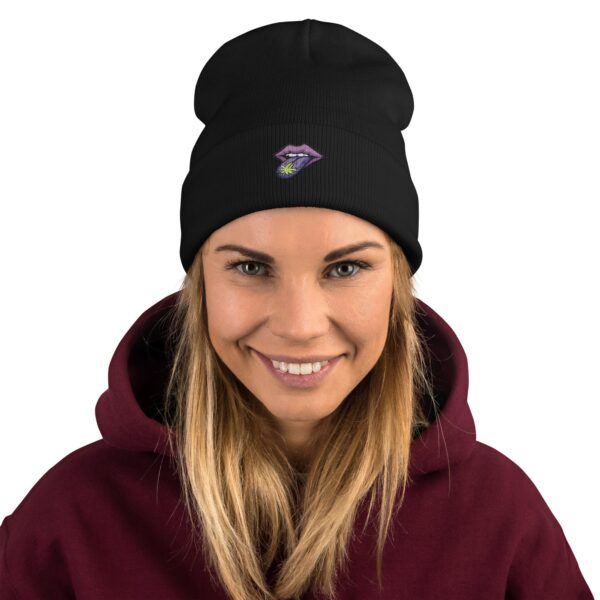 Tongue-in-High Embroidered Beanie 3 Tongue-in-High Embroidered Beanie