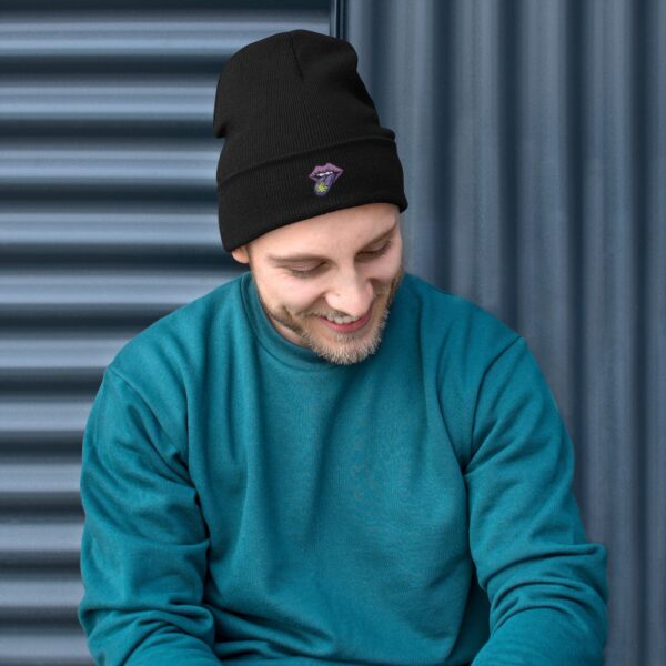 Tongue-in-High Embroidered Beanie 4 Tongue-in-High Embroidered Beanie