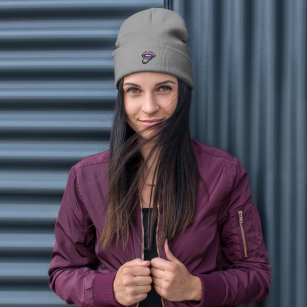 Tongue-in-High Embroidered Beanie 8 Tongue-in-High Embroidered Beanie