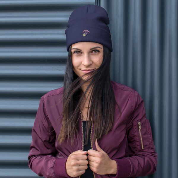 Tongue-in-High Embroidered Beanie 7 Tongue-in-High Embroidered Beanie