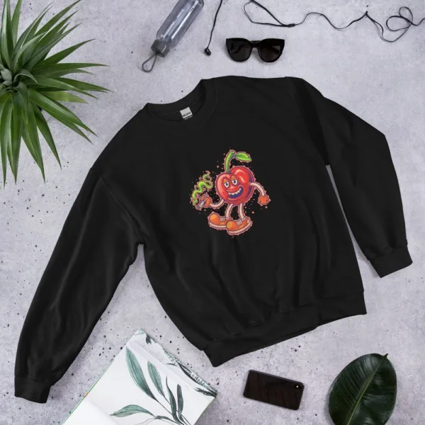 Blissful Bud Cherries Unisex Sweatshirt 1 Blissful Bud Cherries Unisex Sweatshirt