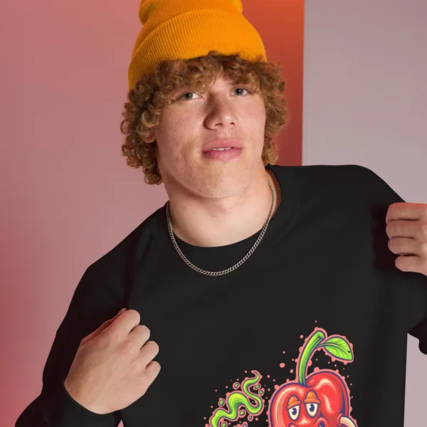 Blissful Bud Cherries Unisex Sweatshirt 2 Blissful Bud Cherries Unisex Sweatshirt
