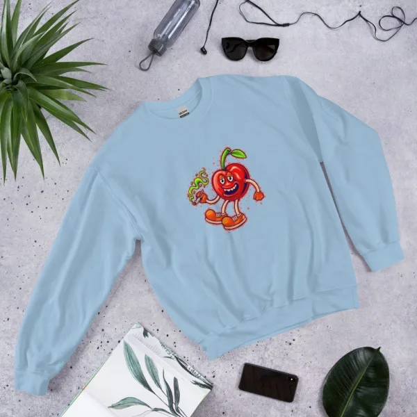 Blissful Bud Cherries Unisex Sweatshirt 10 Blissful Bud Cherries Unisex Sweatshirt