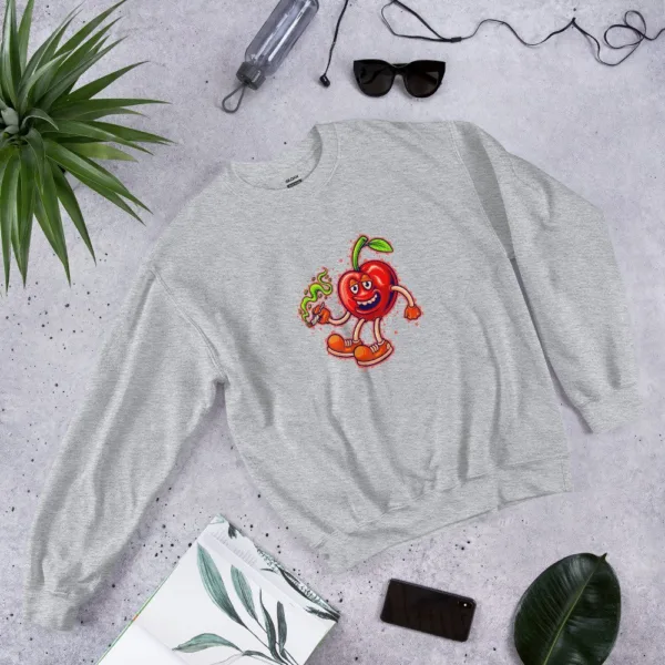 Blissful Bud Cherries Unisex Sweatshirt 11 Blissful Bud Cherries Unisex Sweatshirt