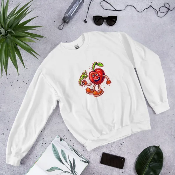 Blissful Bud Cherries Unisex Sweatshirt 14 Blissful Bud Cherries Unisex Sweatshirt