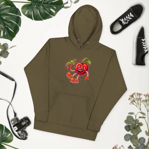 Blissful Bud Cherries Unisex Hoodie 58 Blissful Bud Cherries Unisex Hoodie