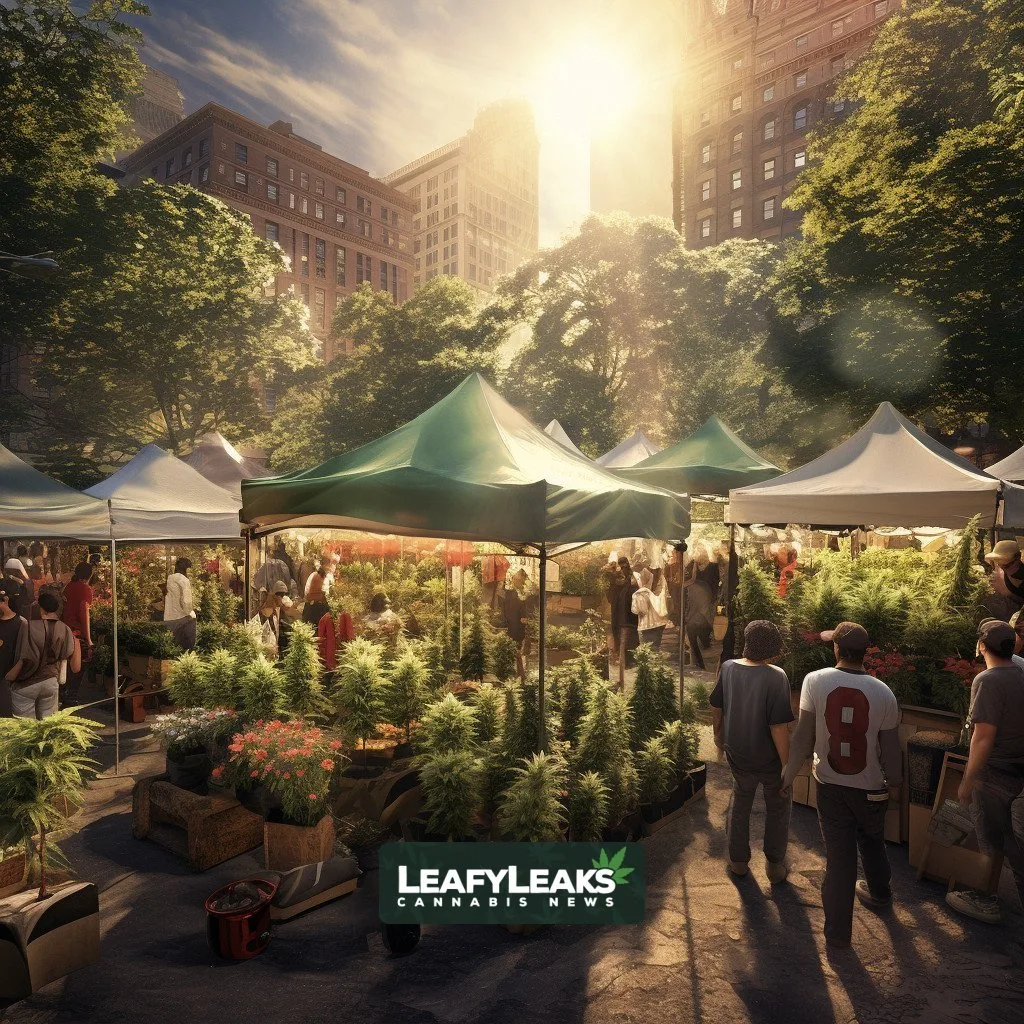 Image of NY's First Marijuana Farmers Market showcasing innovative cannabis products
