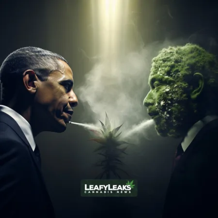 Image depicting the Democrat-Republican divide on marijuana legalization