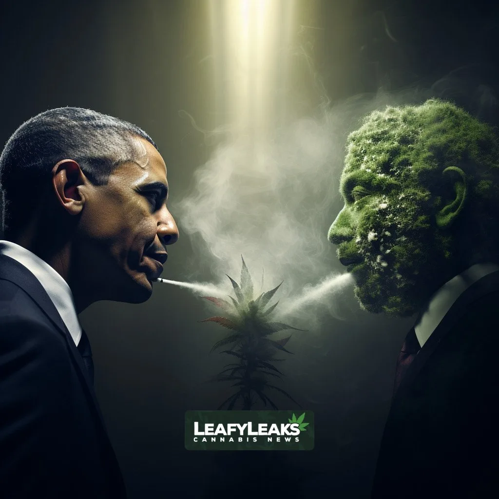 Image depicting the Democrat-Republican divide on marijuana legalization