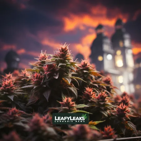 AI generated depiction of Ohio marijuana legalization journey.