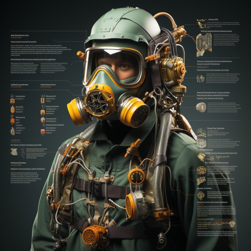 AI-Generated Image: Safe Cannabis Decarboxylation - Illustration of a well-prepared workspace with safety gear and proper ventilation.