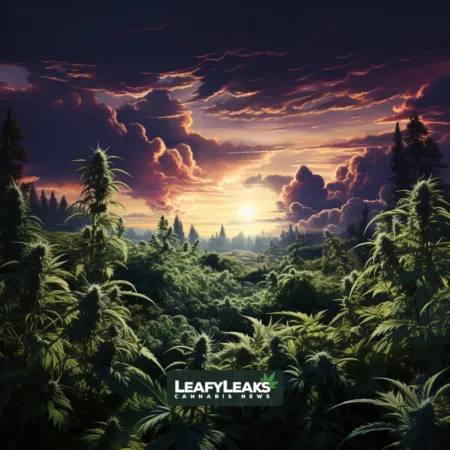 Florida’s Hemp Dilemma: Uncertain Future for THC Limits Looms as Industry Navigates Regulation Rift Serene scene of Florida's hemp field at dusk, individuals in discussion, representing uncertainty in the hemp industry.