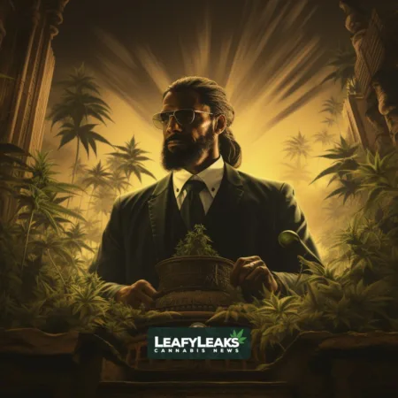 Marijuana Leaf and Gavel Symbolizing Federal Marijuana Alignment