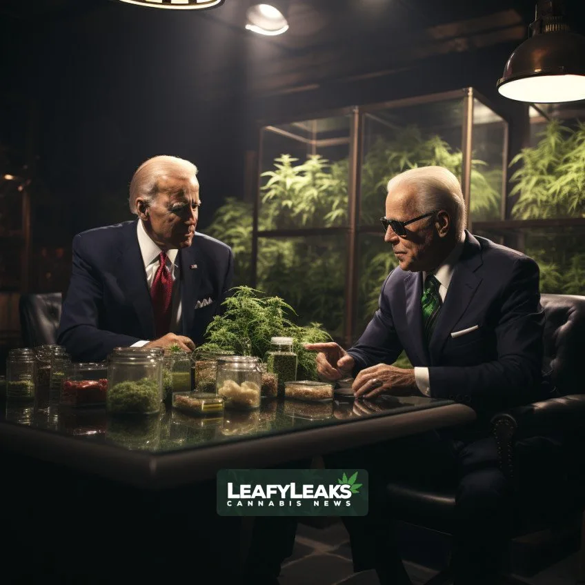 Marijuana Rescheduling - Cannabis News by LeafyLeaks, Ai Generated image for Leaky Leaks
