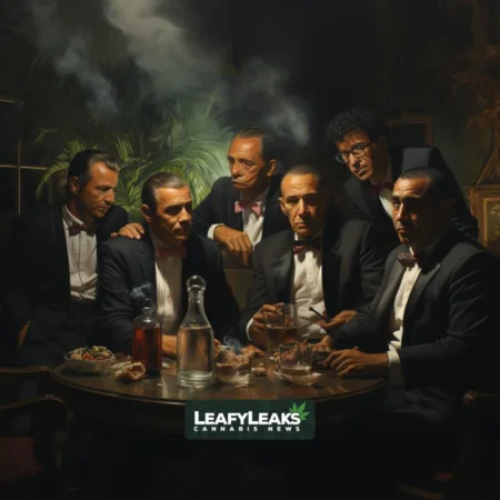 Latin American and Caribbean Nations Call for Drug War Rethink Amid Concerns Over Failed Results Group of Latin American leaders discussing Drug War Rethink, Cannabis News by LeafyLeaks.com, AI-generated image for Leafy Leaks