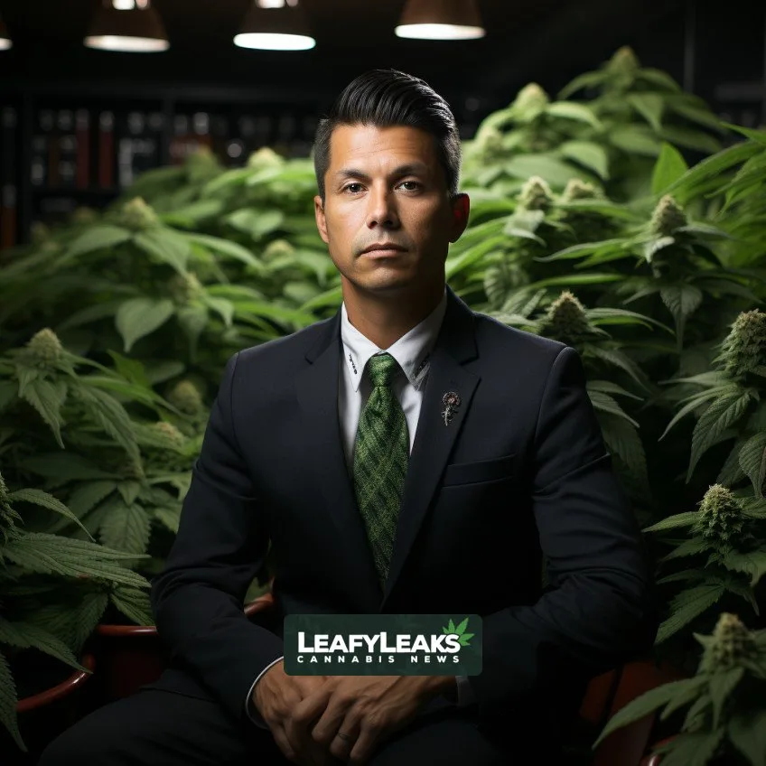 Federal Employees discussing Marijuana Testing - Cannabis News by LeafyLeaks, Ai Generated image for Leaky Leaks