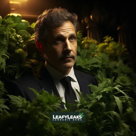 Key Senate Committee Chair Undecided On Ohio Marijuana Legalization Ballot Initiative As He Works To Advance Cannabis Banking Bill Senate Banking Committee cannabis banking reform concept - Cannabis News by LeafyLeaks.com, Ai Generated image for Leafy Leaks