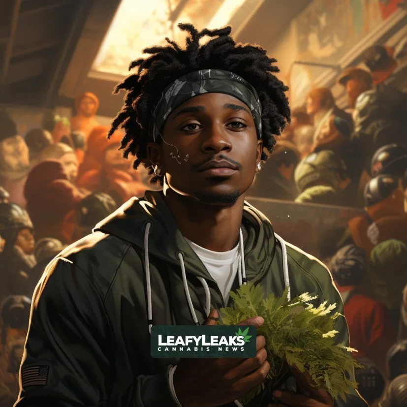 Marijuana Ban Removal - Cannabis News by LeafyLeaks.com, Ai Generated image for Leafy Leaks
