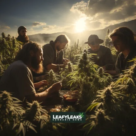 Nebraska Medical Marijuana Campaign Gains Momentum Despite Governor’s Concerns A group of Nebraska Medical Marijuana Campaign activists in a cannabis field - Keyphrase: Medical Marijuana Campaign