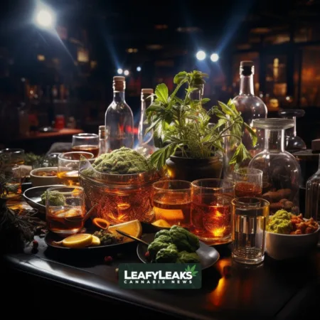 Alcohol Limits: Cannabis News by LeafyLeaks, Ai Generated image for Leaky Leaks
