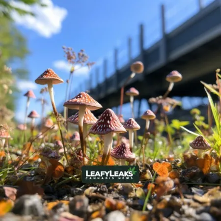 Senator Tracy Pennycuick discussing the Psilocybin Research Bill - Cannabis News by LeafyLeaks.com, Ai Generated image for Leafy Leaks