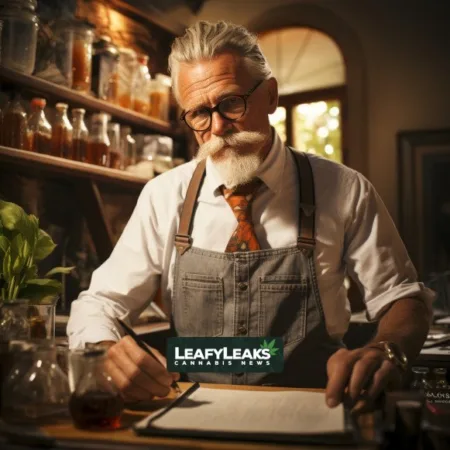 Montana’s Marijuana Testing Labs Question State’s Oversight Amidst Industry Growth Close-up image of Ron Brost, co-owner of Stillwater Laboratories, testing cannabis potency. Cannabis News by LeafyLeaks.com, Ai Generated image for Leafy Leaks.