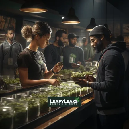 New Ohio Marijuana Campaign Ad Highlights Lost Tax Revenue to Michigan Lost Tax Revenue due to Marijuana Prohibition in Ohio - Cannabis News by LeafyLeaks.com, Ai Generated image for Leafy Leaks