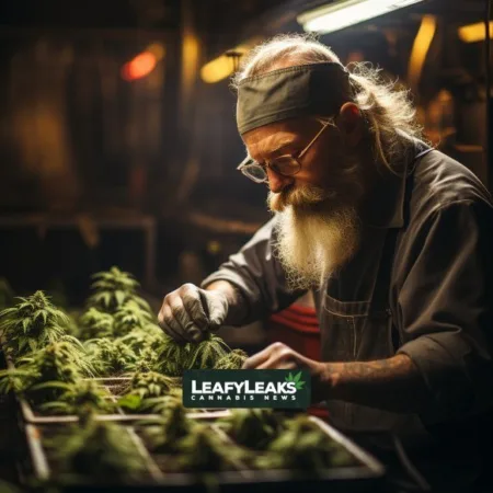 Alaska Airlines Worker’s Marijuana Test Reversal Raises Questions A person examining marijuana plants under natural light - Marijuana Test Reversal
