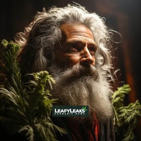 The Ancient and Diverse Uses of Cannabis Throughout History Cannabis History - A journey through time. Cannabis News by LeafyLeaks.com, Ai Generated image for Leafy Leaks.