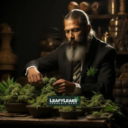 New House Speaker Rep. Mike Johnson (R-LA) Opposes Marijuana Reform A photo of Rep. Mike Johnson discussing House Speaker Marijuana Reform - Cannabis News by LeafyLeaks.com, Ai Generated image for Leafy Leaks