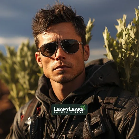 Image of a person holding a Marijuana Waivers document. Cannabis News by LeafyLeaks.com, Ai Generated image for Leafy Leaks.