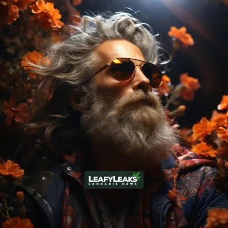 VA’s New Podcast Explores Psychedelic Healing for Veterans’ Health Veteran finding solace in a psychedelic forest - Cannabis News by LeafyLeaks.com, Ai Generated image for Leafy Leaks