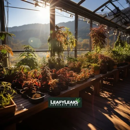 California Announces $15 Million Marijuana Equity Grants Program for Local Jurisdictions in 2023 Marijuana Equity Grants - A cannabis garden blooming with potential in California. Cannabis News by LeafyLeaks.com, Ai Generated image for Leafy Leaks