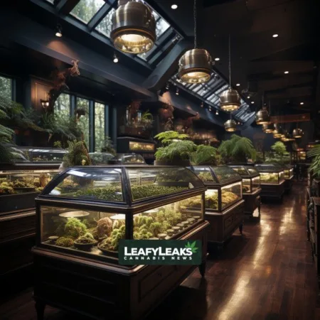 Record Marijuana Sales in Rhode Island - Cannabis News by LeafyLeaks.com, Ai Generated image for Leafy Leaks